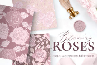 Elevating Design Projects with Rose Flower Patterns Illustrations
