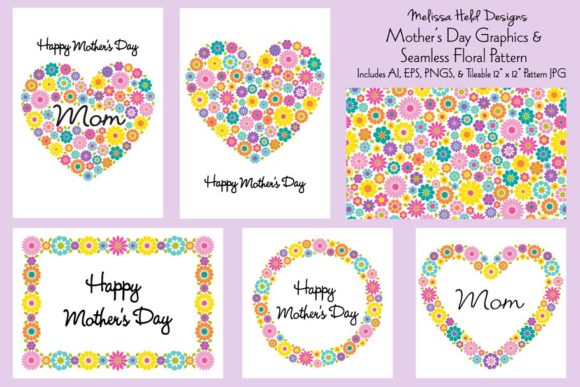 Elevating Mother’s Day Projects with Premium Graphics and Seamless Floral Patterns