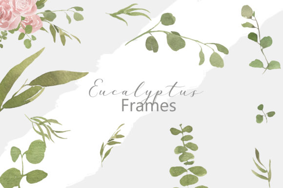Eucalyptus Frames: Integrating Botanical Watercolor Aesthetics into Modern Design