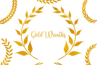 Gold Wreaths & Frame Clipart Guide