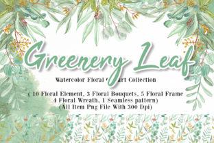 Greenery Leaf Watercolor Illustration for Design