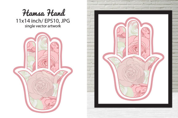 Hamsa Hand Vector Artwork: Selecting the Right 11x14 Format for Professional Results