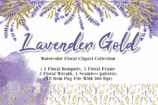 Lavender Gold Watercolor Illustration: A Comprehensive Guide to Versatile Floral Design Assets