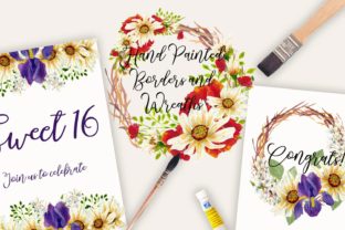 Wild Flowers Borders and Wreaths: Elevating Digital and Print Design Projects